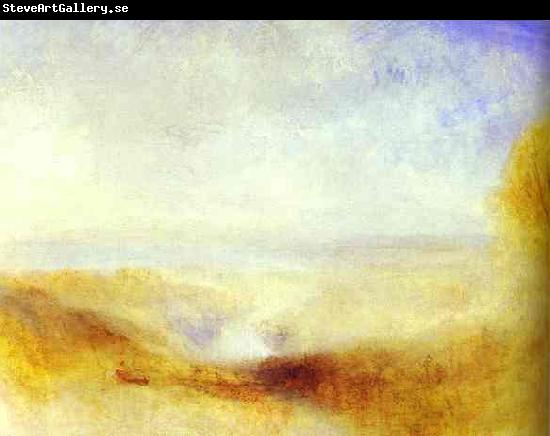 J.M.W. Turner Landscape with River and a Bay in Background.
